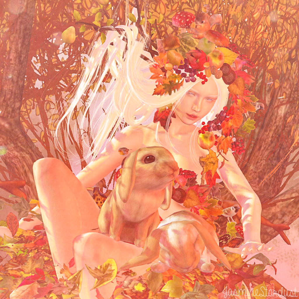 autumn shows us how beautiful is to let things go by jasmine stardust close up